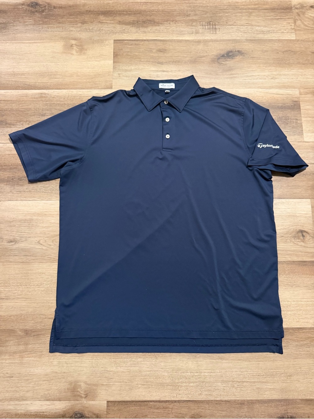 Peter Millar TaylorMade Summer Comfort Polo Navy Blue Golf Shirt Men’s XL